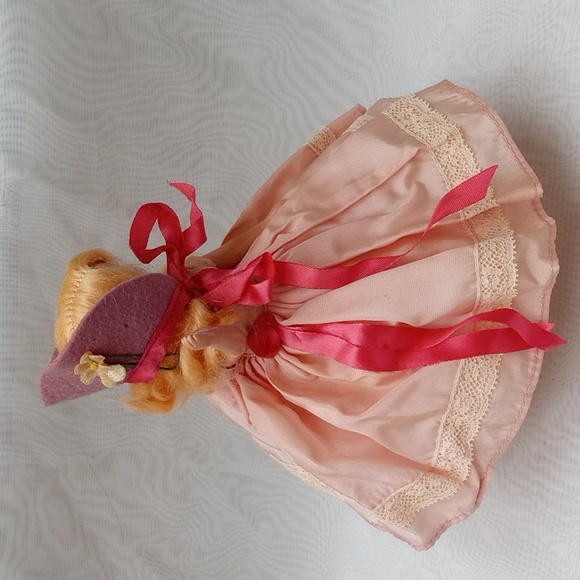 Collectible Vintage Storybook Doll Plastic Sleepy Eyes Pink #3 - Picture 14 of 14